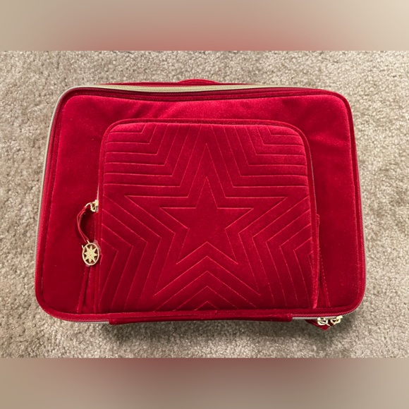 Estee Lauder Handbags - 🎉Host Pick🎉 NWOT Estee Lauder Red Velvet Train Case